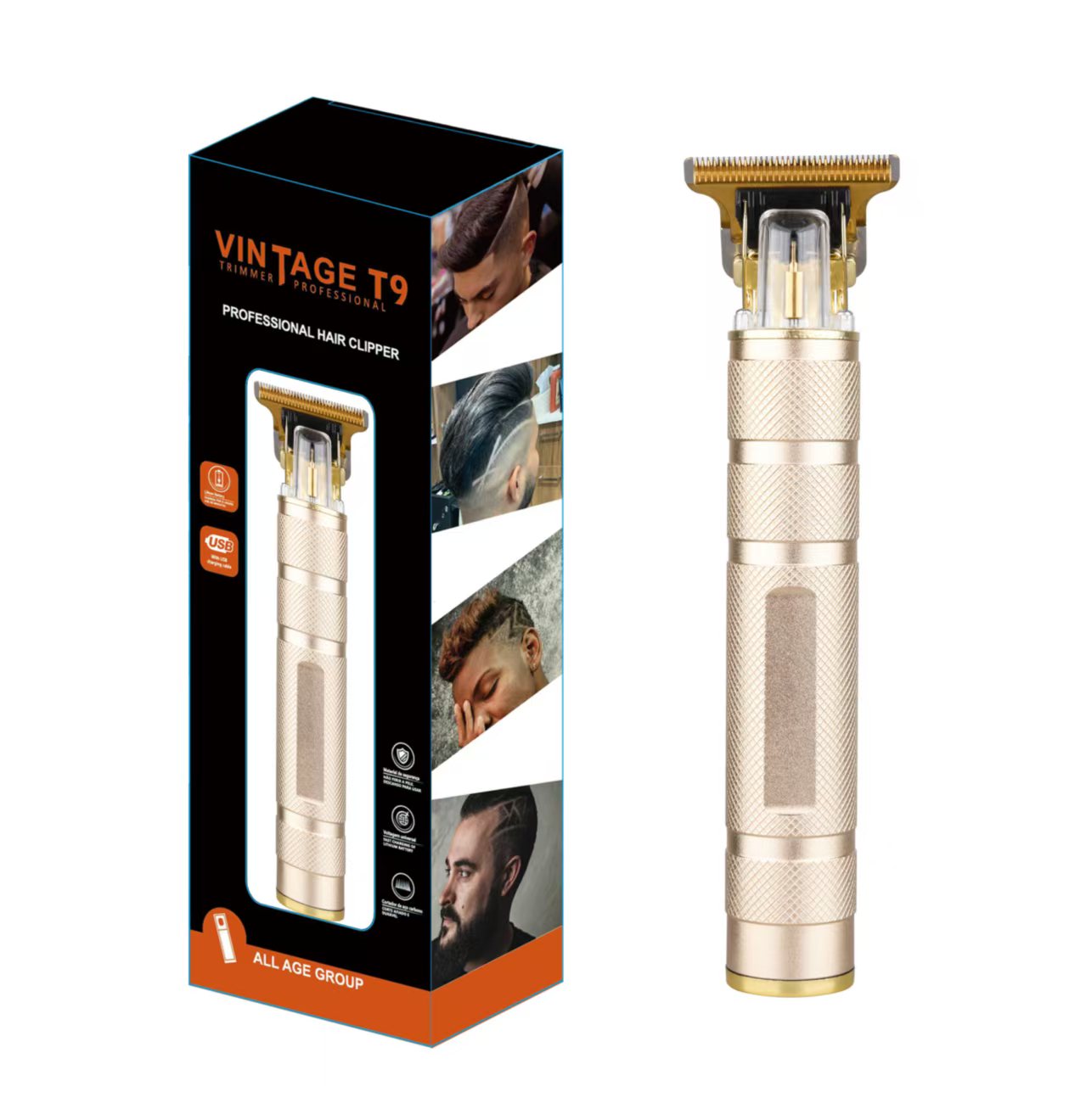 tondeuse à Cheveux et Barbe Rechargeable en Métal – Image 3