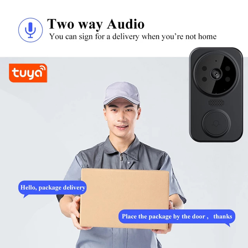 Sonnette Vidéo Intelligente Wifi Tuya avec Mini Carillon Sécurité Connectée – Image 3