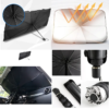 Pare-soleil pliable pour voiture, cadre