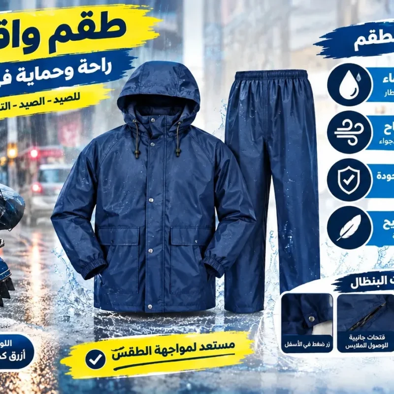 Ensemble pantalon et veste imperméables 8211 Bleu marine