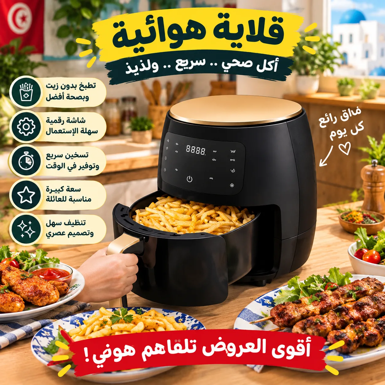 Air Fryer SILVER CREST 8L 8211 3000W