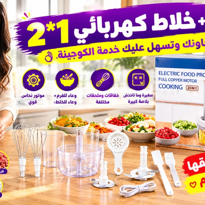 Electric Food Processor 2 en 1
